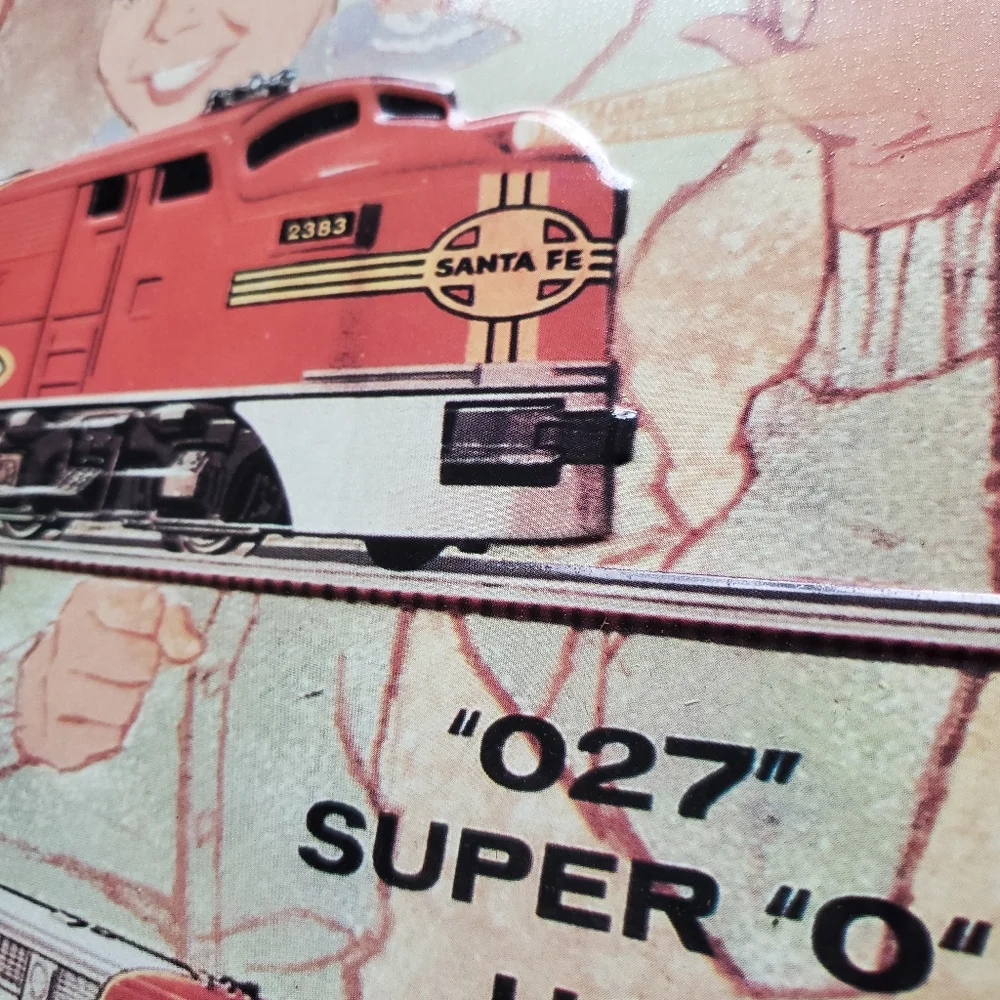 Lionel Train Vintage Looking Metal Wall Art Set of 2